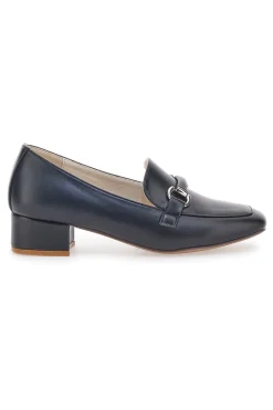 Mocassini Neri Con Tacco e Punta Quadrata Da Donna 1400-ENERGY New