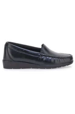 Mocassini Neri Ecofriendly in Vera Pelle 5000-PRIMA RIGA Best