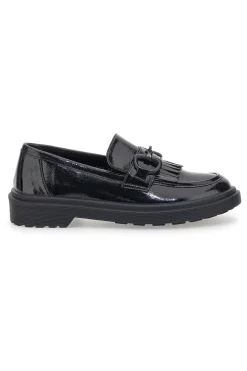 Mocassini Neri Effetto Lucido Con Morsetto e Nappina PMM24915A-LE HAVRE PARIS Sale