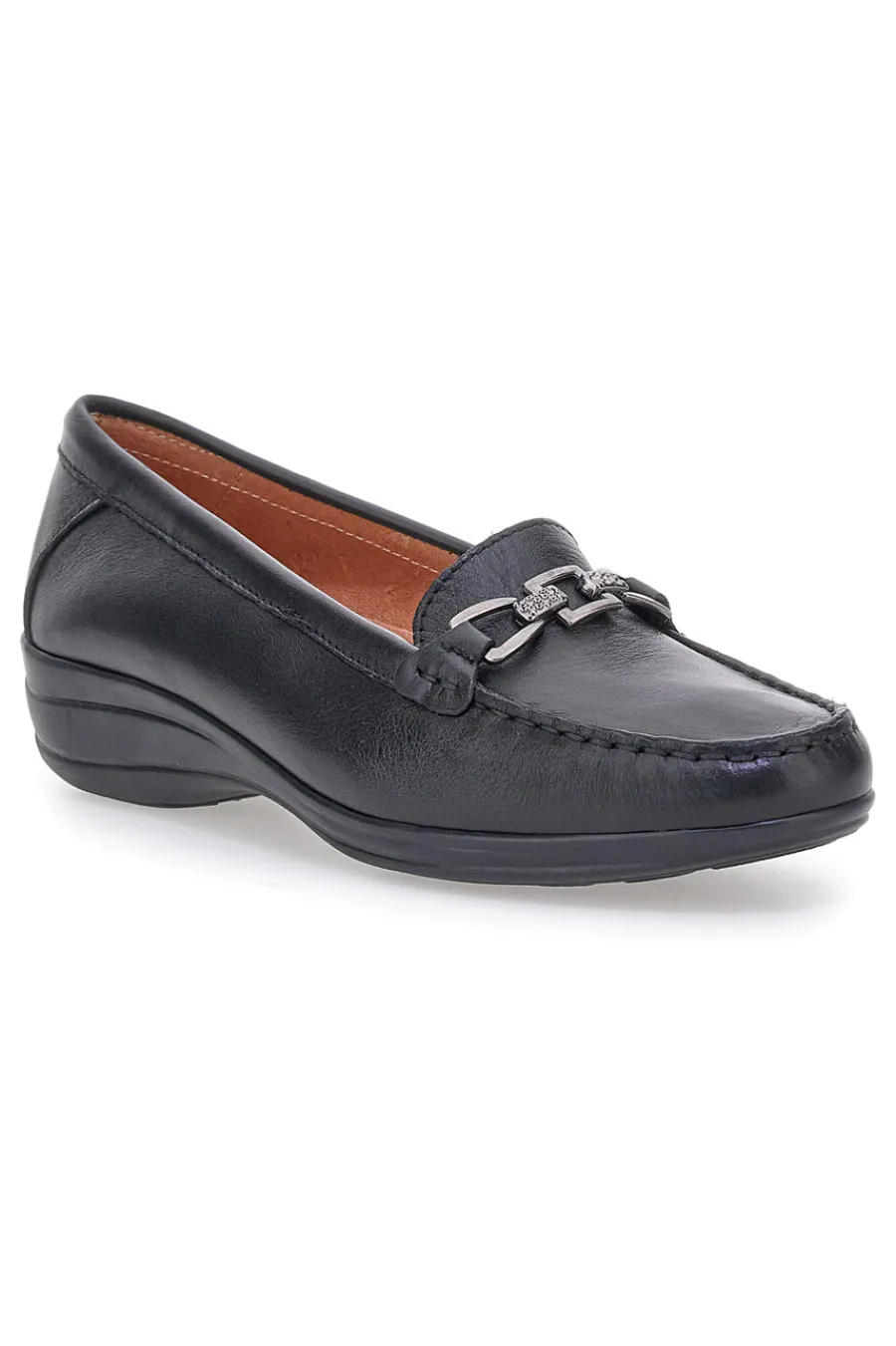 Mocassini neri in vera pelle made in Italy 8135-PITTARELLO FOCUS Sale