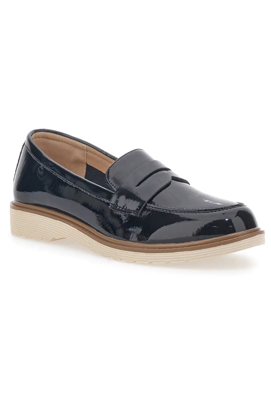 Mocassini Neri in Vernice 526819-LE HAVRE PARIS Outlet