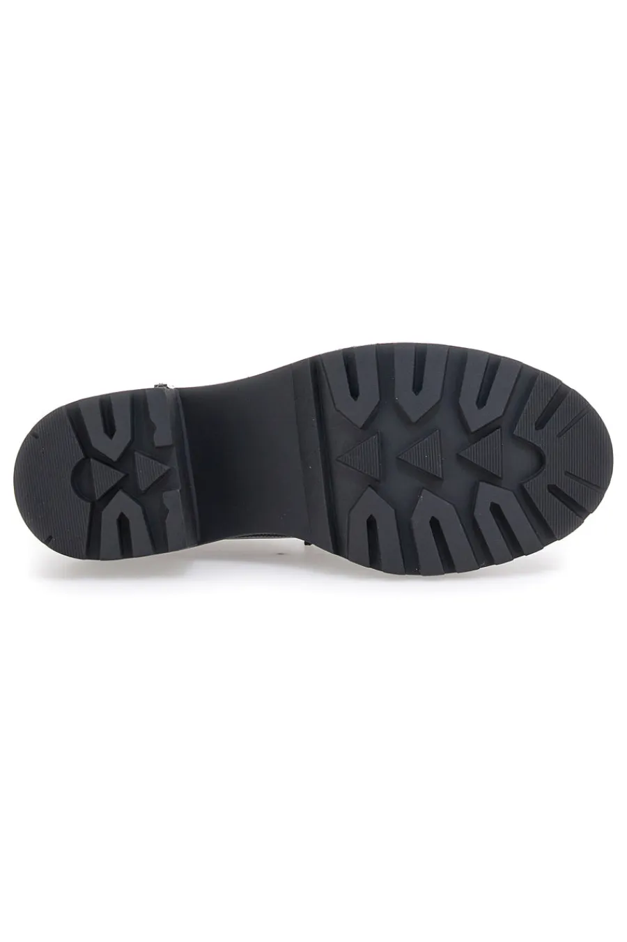Mocassini Neri Platform con Brillantini 01-BETTYFLOWERS Discount