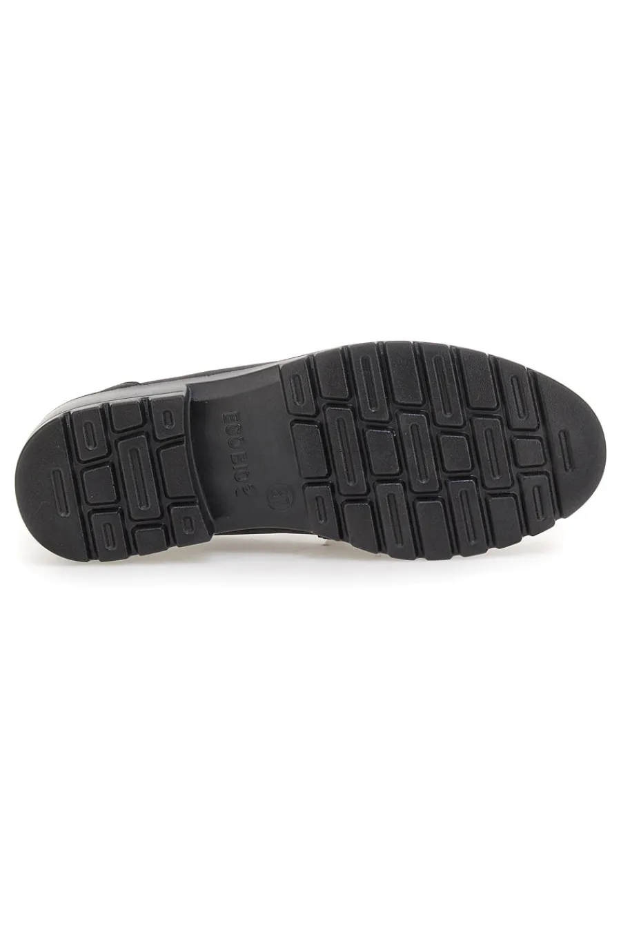 Mocassini neri vegan effetto scamosciato con catena J535576-ECO BIO Clearance