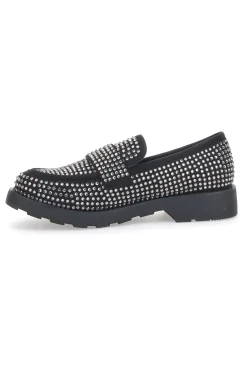 Mocassini 1102 Nero Strass-PITTARELLO GLAM