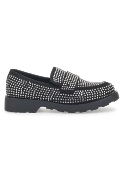 Mocassini 1102 Nero Strass-PITTARELLO GLAM