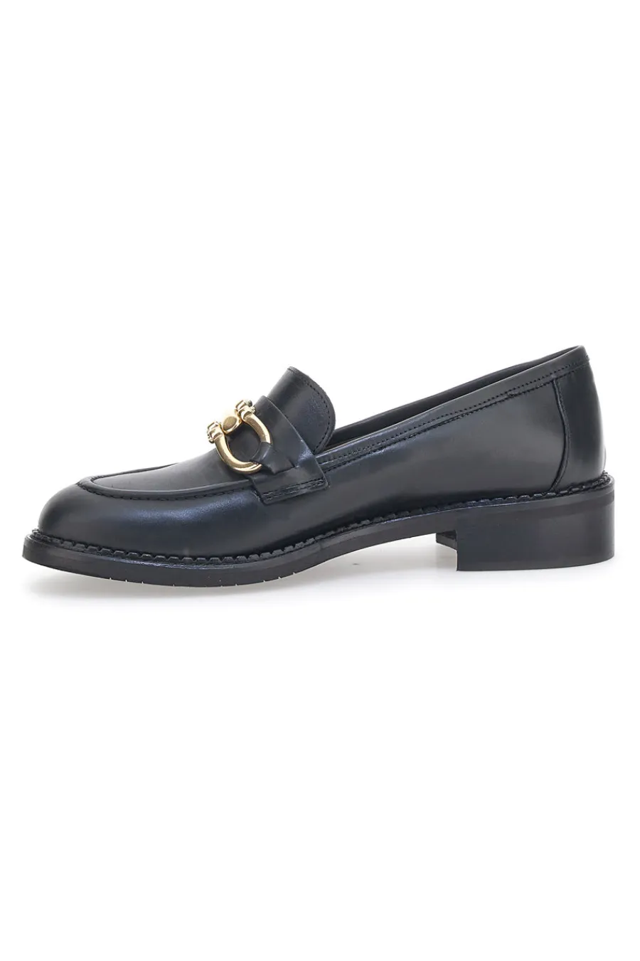 Mocassini 3027 Neri Vera Pelle-PITTARELLO LOOK