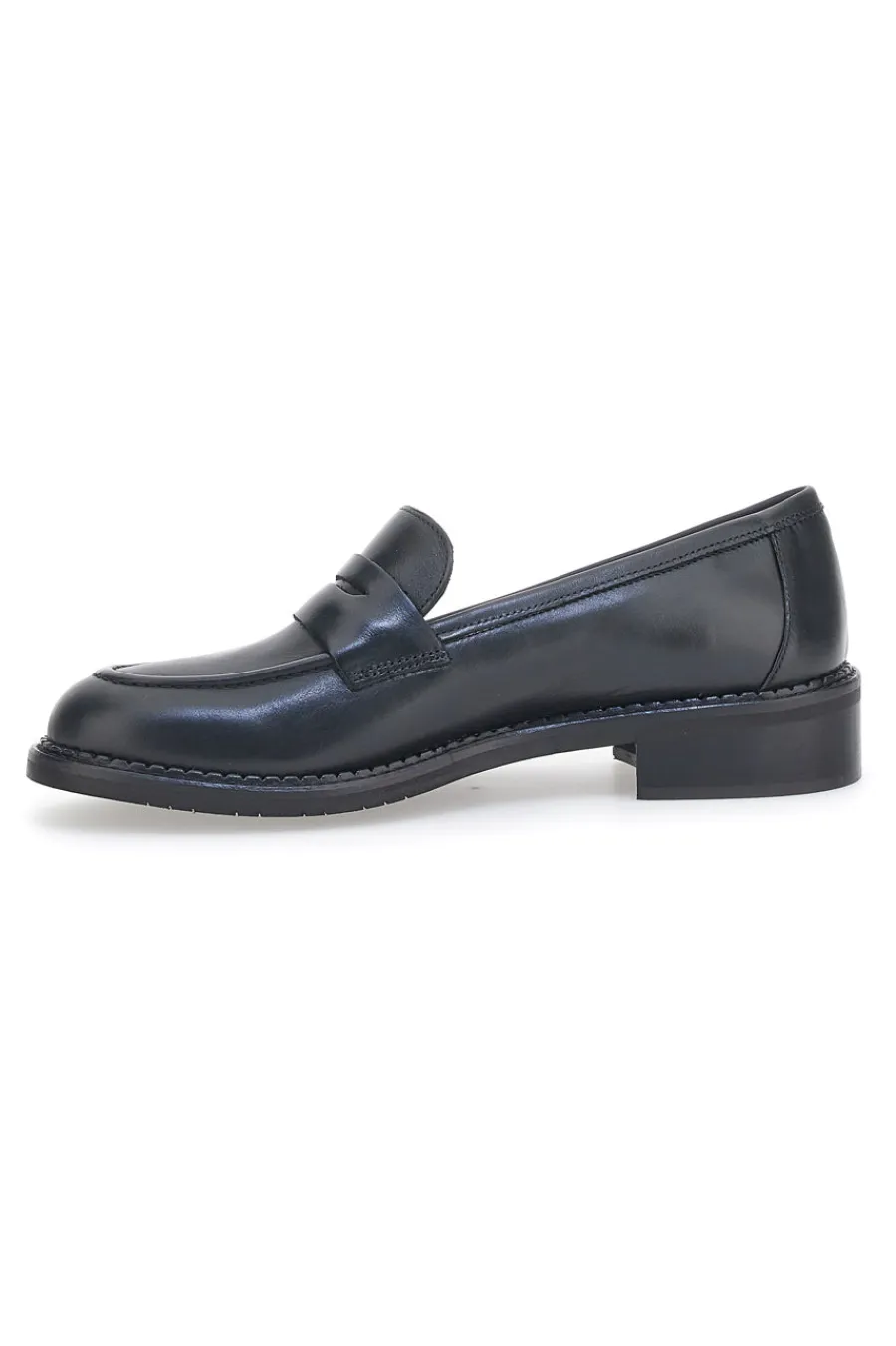 Mocassini 3022 Neri Vera Pelle-PITTARELLO LOOK Outlet