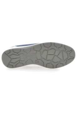 Mocassini Slip on blu in tessuto tecnico con zeppa 66IC-INBLU Outlet