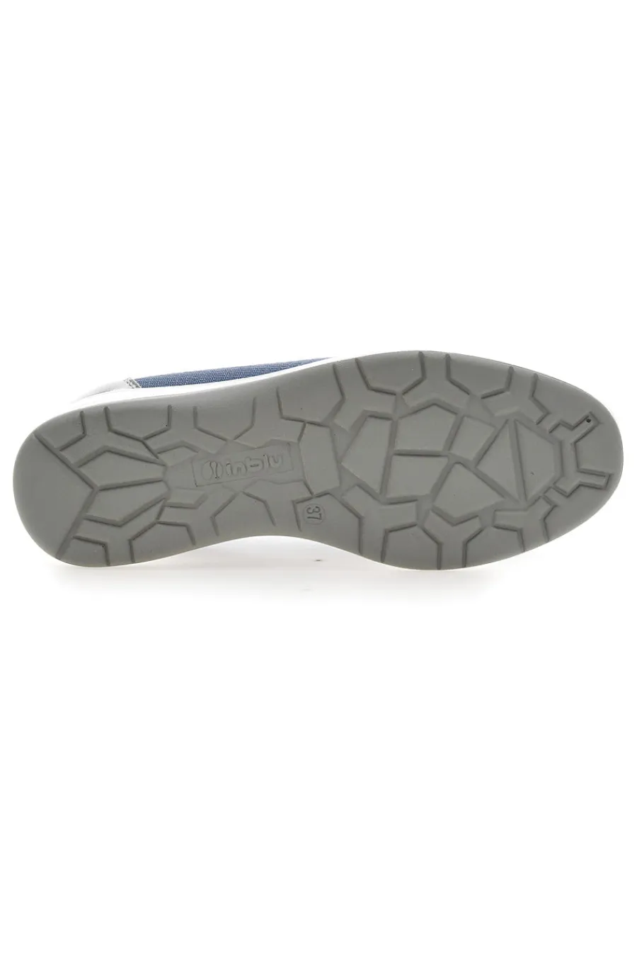 Mocassini Slip on blu in tessuto tecnico con zeppa 66IC-INBLU Outlet