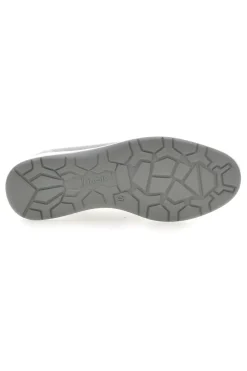 Mocassini Slip on grigie in tessuto tecnico con zeppa 66IC-INBLU
