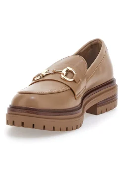 Mocassino Beige con Morsetto Dorato CAFE' COST 9Y7298-CAFÈ COST Outlet