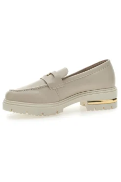 Mocassino Beige e Dettagli Oro 1303-ENERGY New