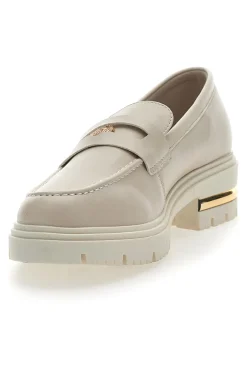 Mocassino Beige e Dettagli Oro 1303-ENERGY New