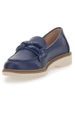 Mocassino Blu con Catenella 526818-LE HAVRE PARIS Clearance