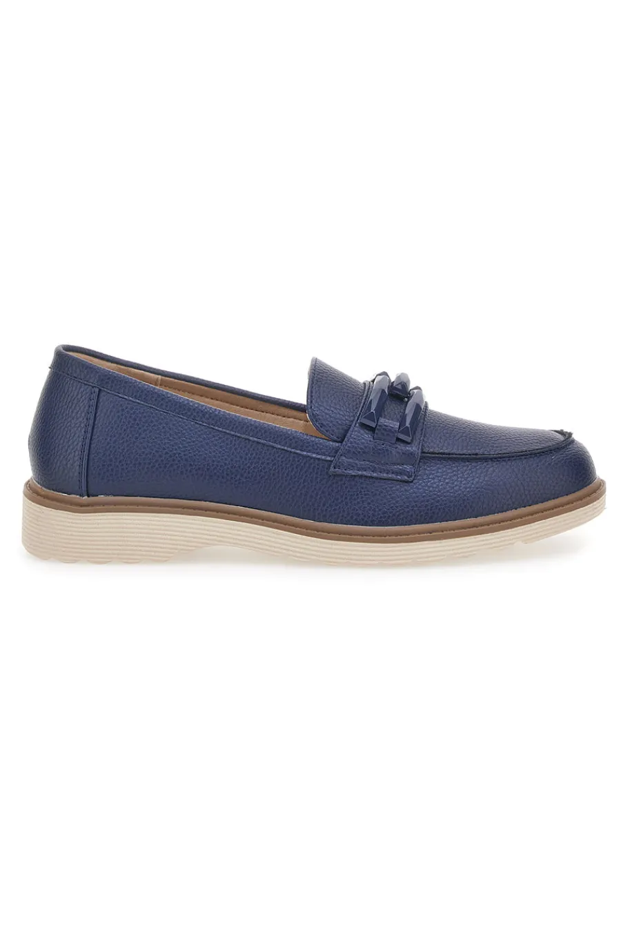 Mocassino Blu con Catenella 526818-LE HAVRE PARIS Clearance
