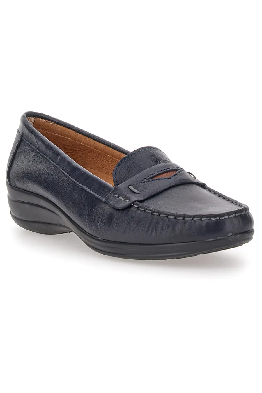 Mocassino blu in vera pelle 8164-PITTARELLO FOCUS Online