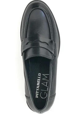 Mocassino in Pelle Nera 85035-PITTARELLO GLAM Outlet