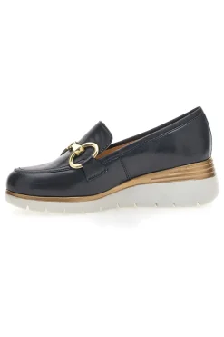 Mocassino in Vera Pelle blu con dettaglio 5090-PITTARELLO CLASS Best