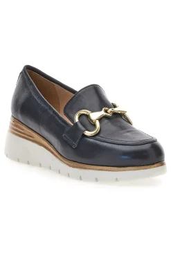 Mocassino in Vera Pelle blu con dettaglio 5090-PITTARELLO CLASS Best