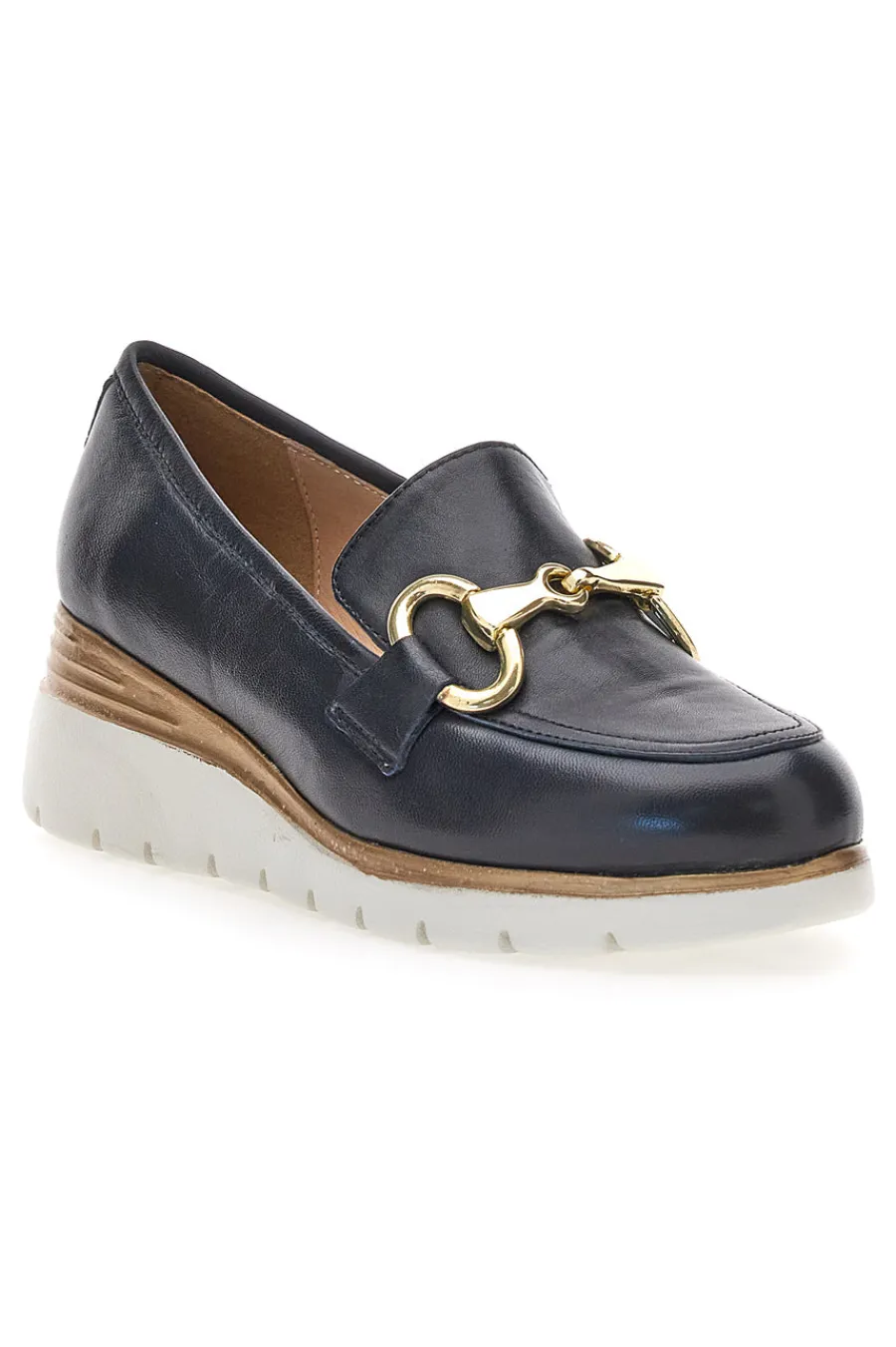 Mocassino in Vera Pelle blu con dettaglio 5090-PITTARELLO CLASS Best