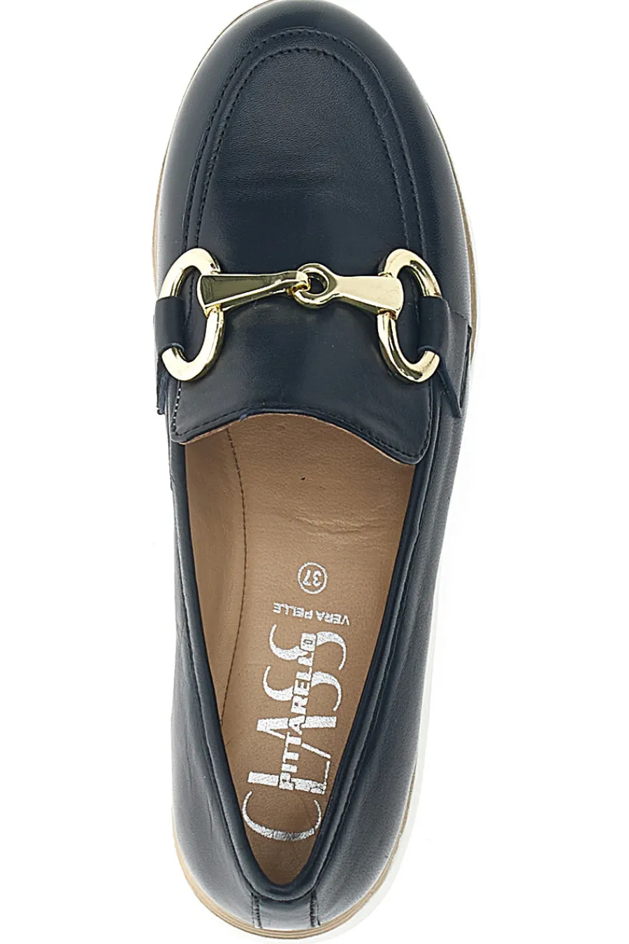 Mocassino in Vera Pelle blu con dettaglio 5090-PITTARELLO CLASS Best