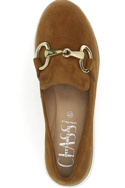 Mocassino in Vera Pelle Marrone Scamosciato 4930-PITTARELLO CLASS Clearance