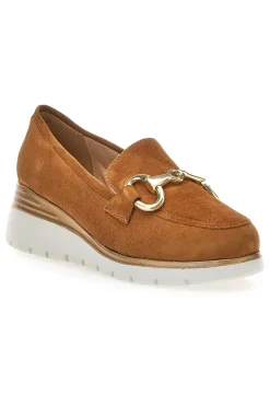 Mocassino in Vera Pelle Marrone Scamosciato 4930-PITTARELLO CLASS Clearance