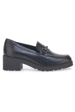 Mocassino in Vera Pelle Nera 85105-PITTARELLO GLAM New