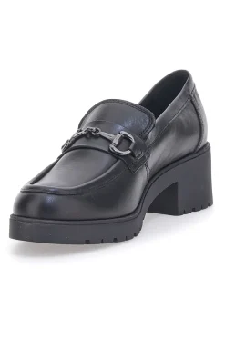 Mocassino in Vera Pelle Nera 85105-PITTARELLO GLAM New