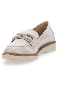 Mocassino Lucido Beige con Catenella 526817-LE HAVRE PARIS Sale