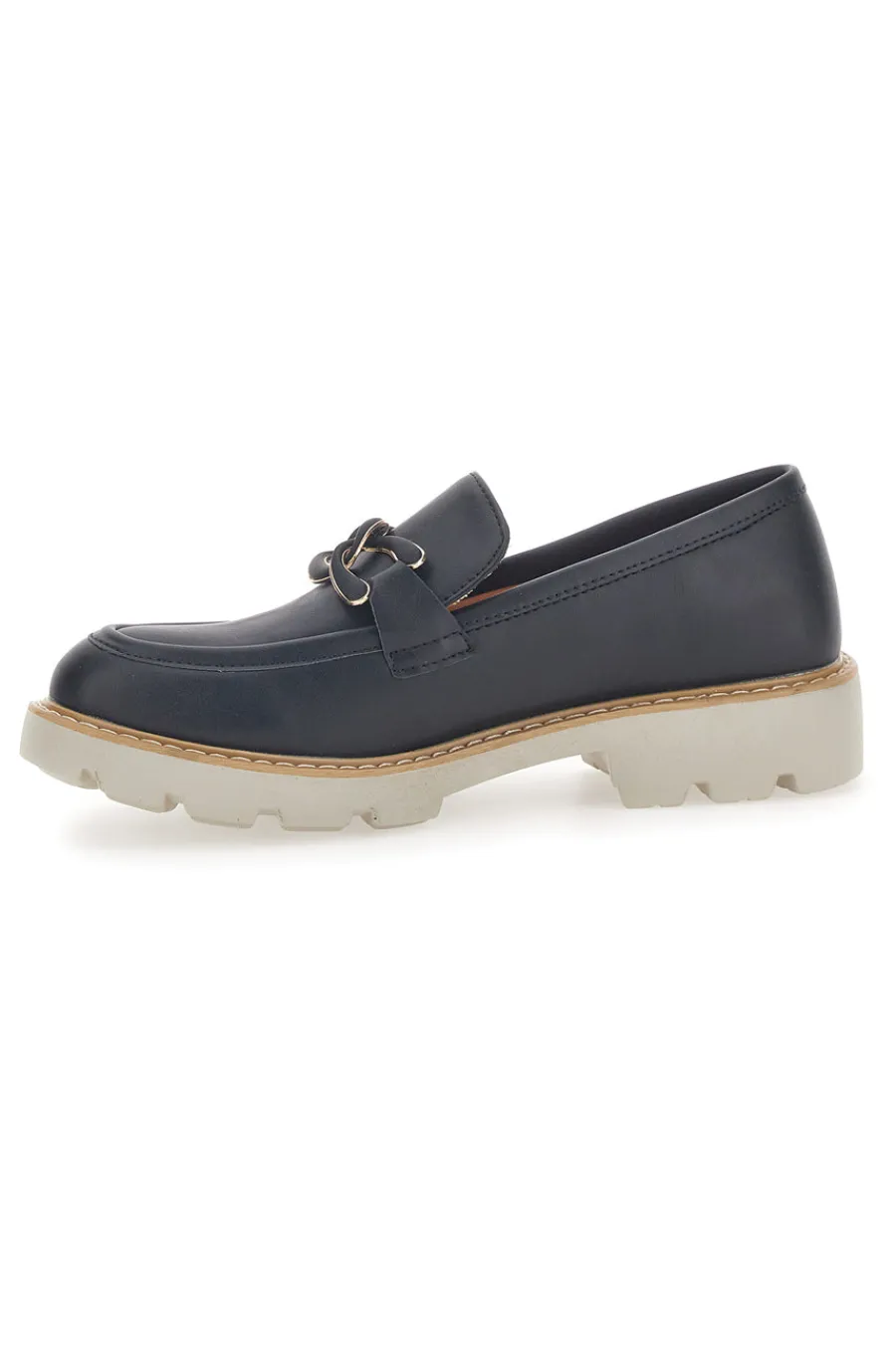 Mocassino con Catenella e Suola Carrarmato 602915-LE HAVRE PARIS Clearance