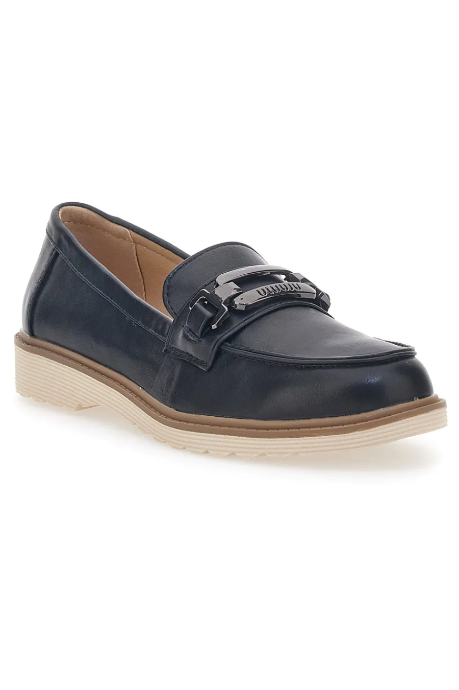 Mocassino Nero con Morsetto 526823-LE HAVRE PARIS New