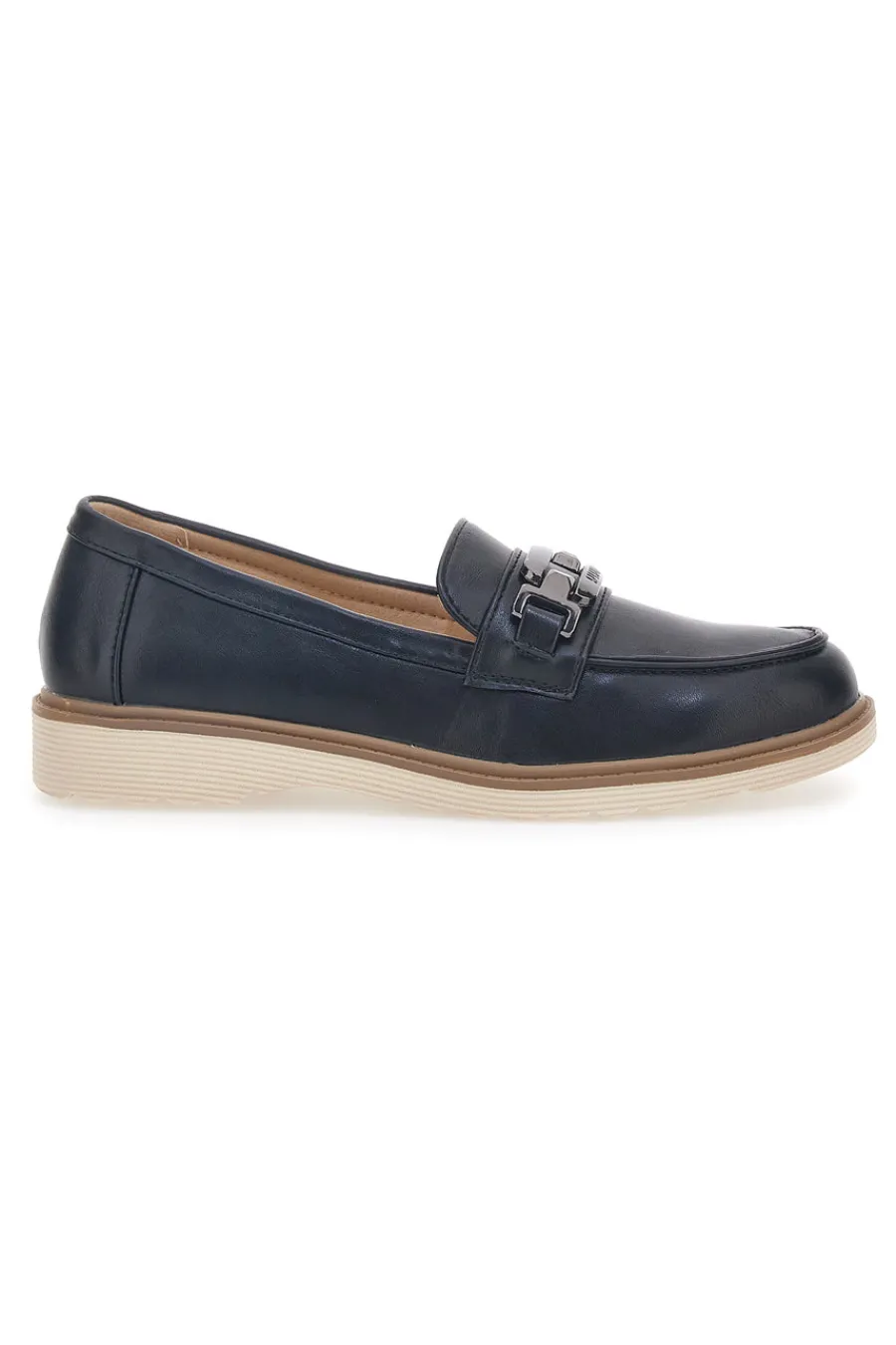 Mocassino Nero con Morsetto 526823-LE HAVRE PARIS New