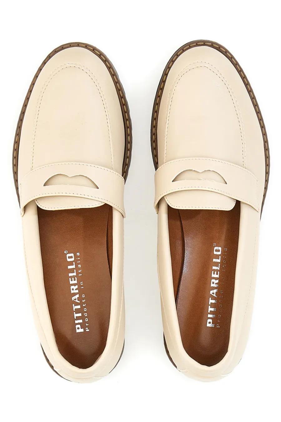 Mokassins 3031 Creme-PITTARELLO