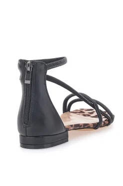 696 – Flache Sandalen mit em Band und Animalprint-MON DIEU Outlet