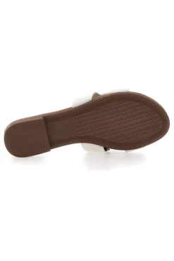 PREA1310 Elegante weiße Damen-Slipper mit Golddetail-MON DIEU Hot