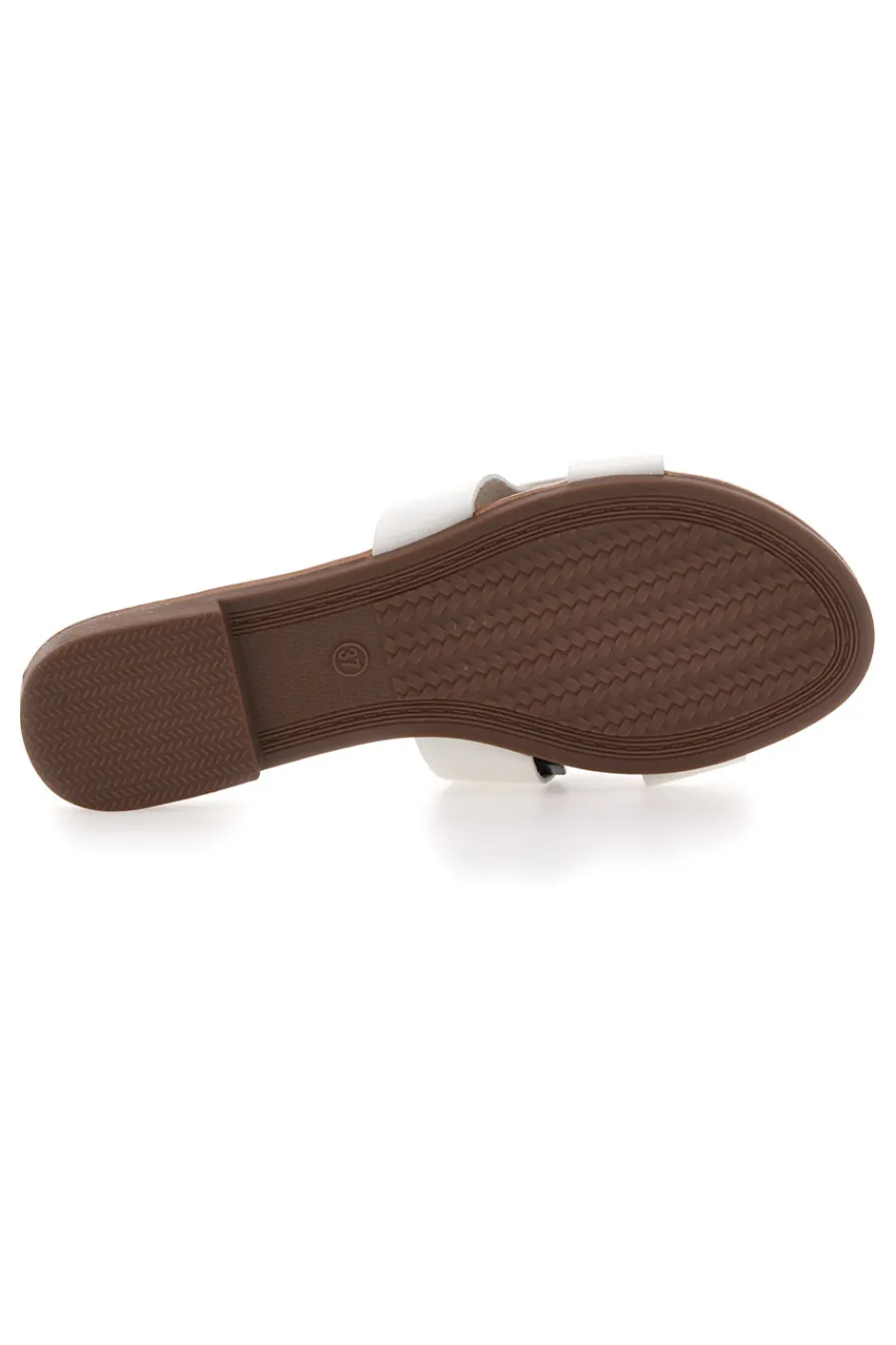 PREA1310 Elegante weiße Damen-Slipper mit Golddetail-MON DIEU Hot