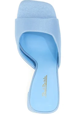 Mule con tacco largo azzurro 67305-RENATO BALESTRA Clearance