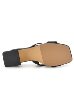 Mules nere con tacco basso e fascia decorativa 9730-LAURA BIAGIOTTI Sale