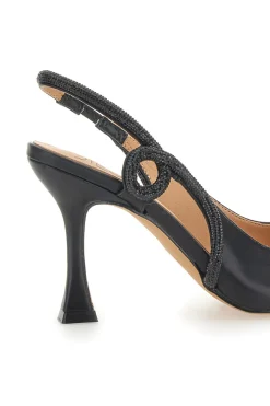 Nerecon Slingback-Pumps mit spitzer Spitze und Riemen mit Strasssteinen 8820H118-MON DIEU Clearance
