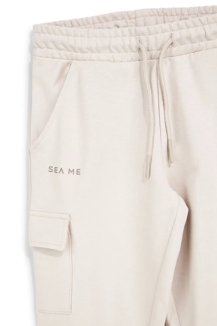 Pantaloni beige con tasche cargo Pitt kids PT-B-P-9031