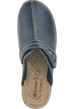 Pantofola blu anatomica con cuciture a vista 80LY-INBLU