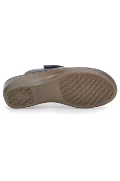 Pantofola blu anatomica con cuciture a vista 80LY-INBLU