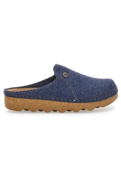 Pantofole blu in feltro con suola effetto para 12 DK-INBLU Online