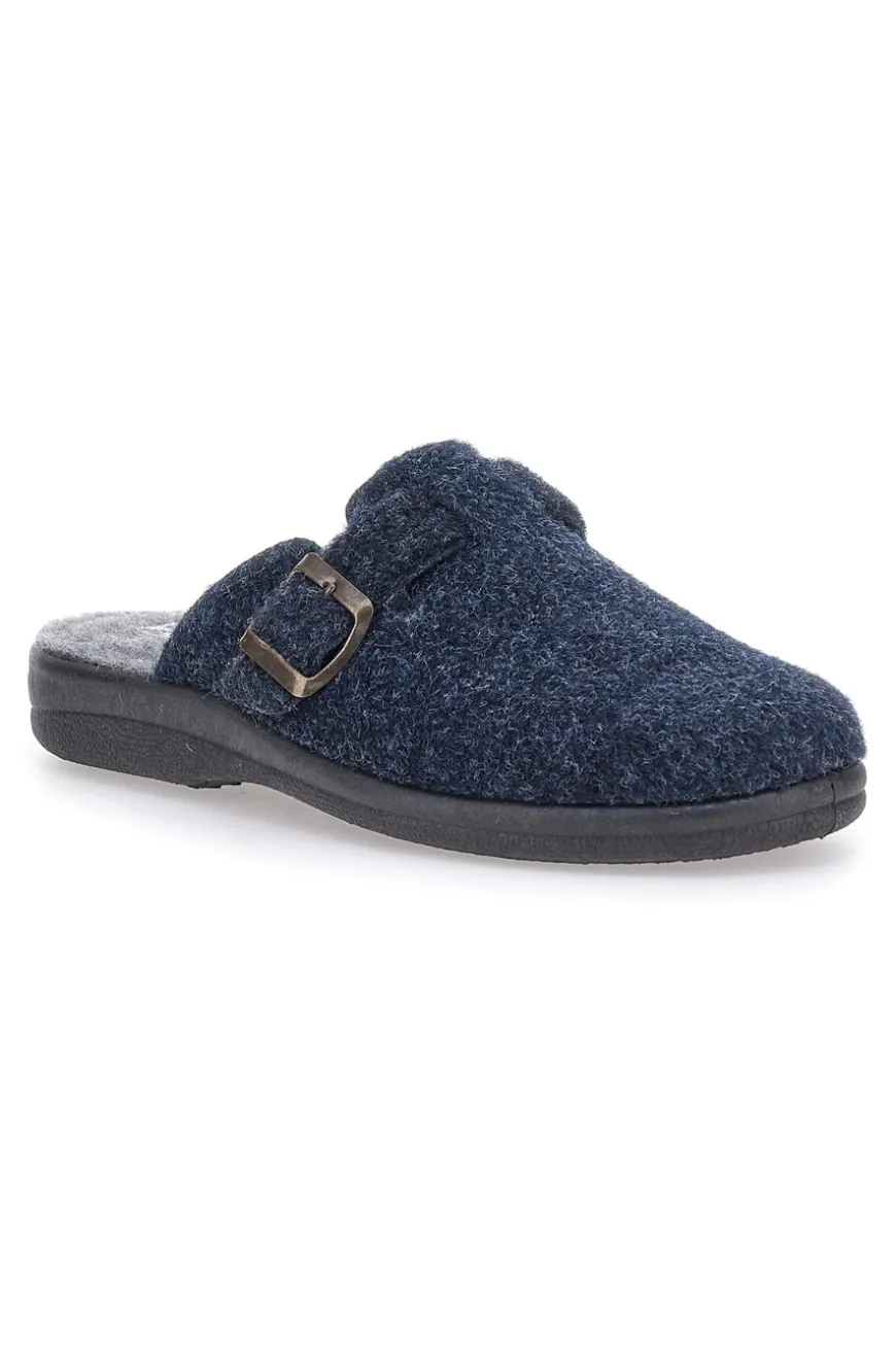 Pantofole blu in lana cotta PITTARELLO 2T2L 8000
