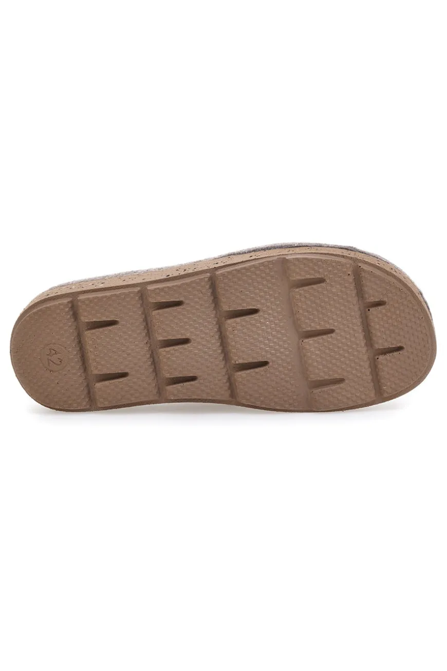 Pantofole grigie in feltro con suola comfort Inblu 21 MT