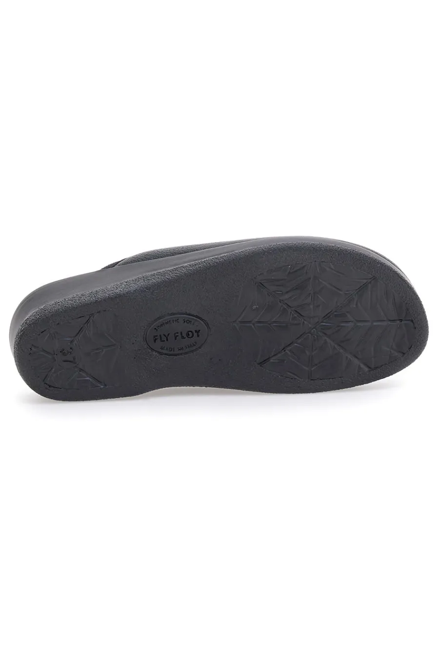 Pantofole nere con ricamo floreale e plantare forato 90630Q512B-FLY FLOT Best