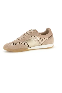 Perforierte Schnürschuhe in Beige mit laminierten Einsätzen Me & me TW26S5813803-ME u0026 ME Online