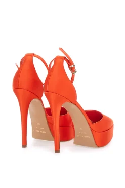 611 Coral Satin Plateau Dekolleté-PITTARELLO ELITE Outlet