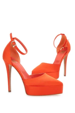 611 Coral Satin Plateau Dekolleté-PITTARELLO ELITE Outlet